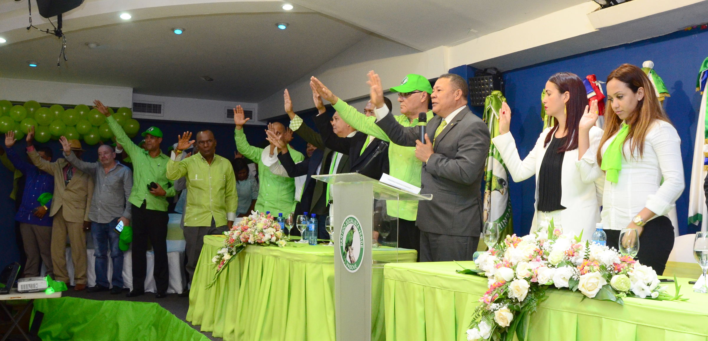 Acto del Partido Socialista Verde (Pasove)