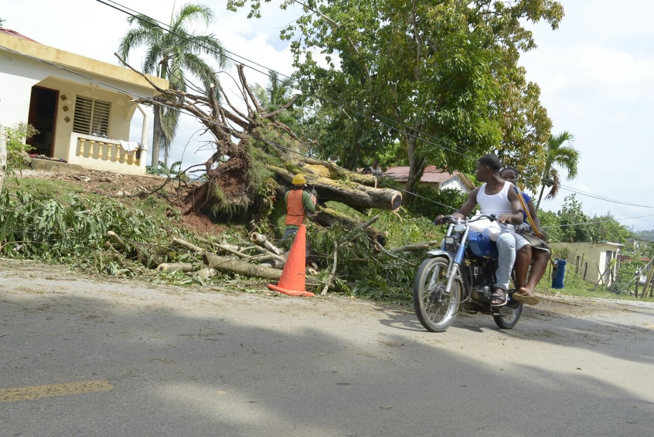 Paso del huracán Irma por Samaná.