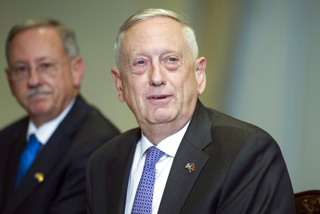 El secretario de Defensa de Estados Unidos, Jim Mattis (AP Photo/Cliff Owen)