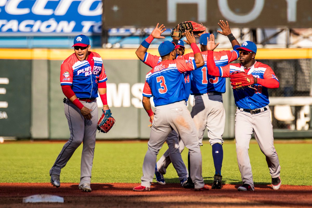 Puerto Rico al momento de vencer a Venezuela en la Serie del Caribe y clasificar a la Final.