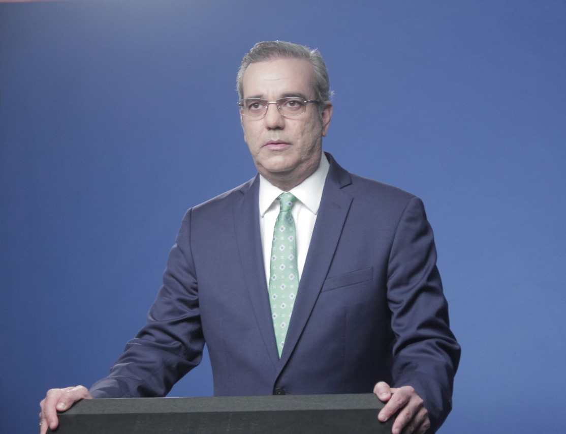 Luis Abinader durante el discurso