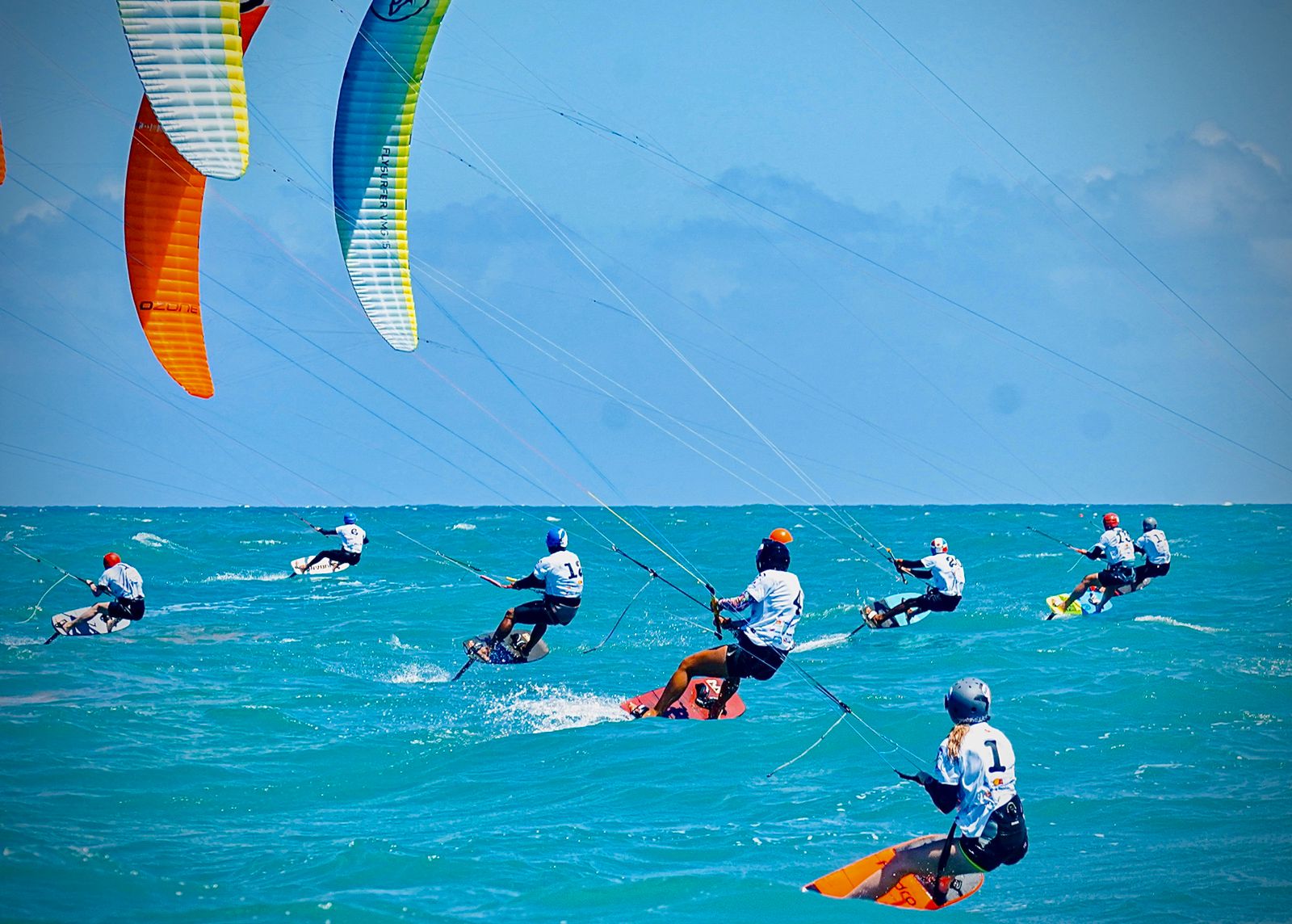 Evento internacional de la competencia mundial Fórmula Kite Grand Prix