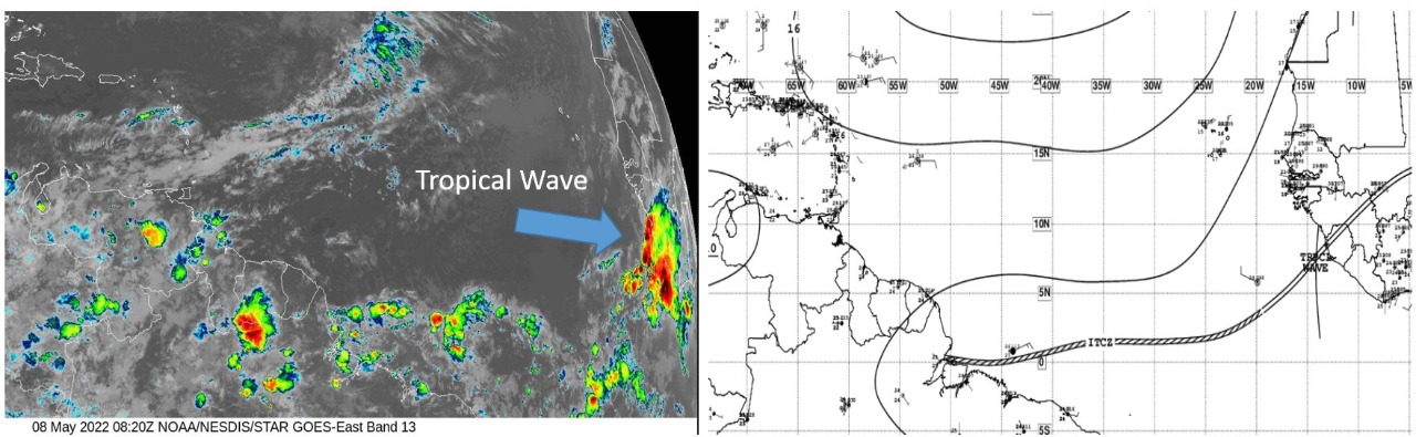 Se forma la primera onda tropical de la temporada